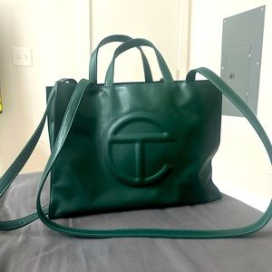 Dark Olive Medium Telfar Shopping Bag